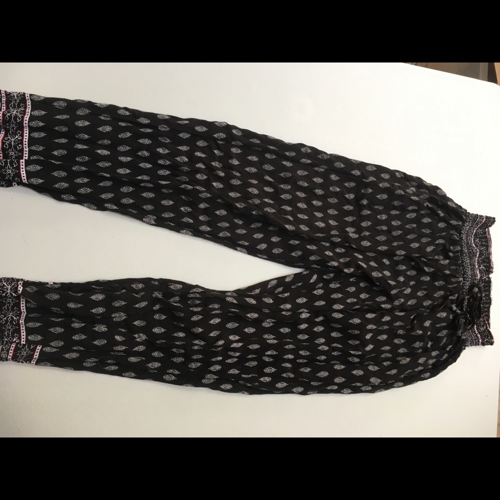 Boho Stretchy-Waist Medium Size pants